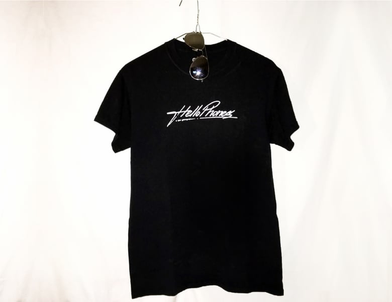 Image of Hello Phones black tee