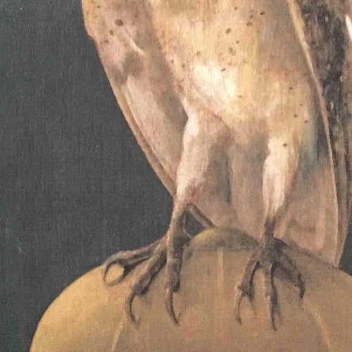 Image of Linen Owl Cushion