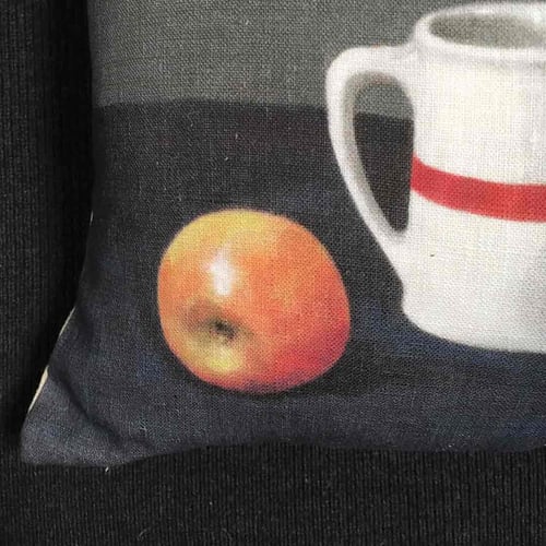 Image of Linen Red Apples Cushion