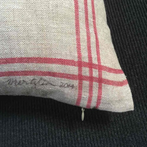 Image of Linen Rabbit Tea Towel Cushion