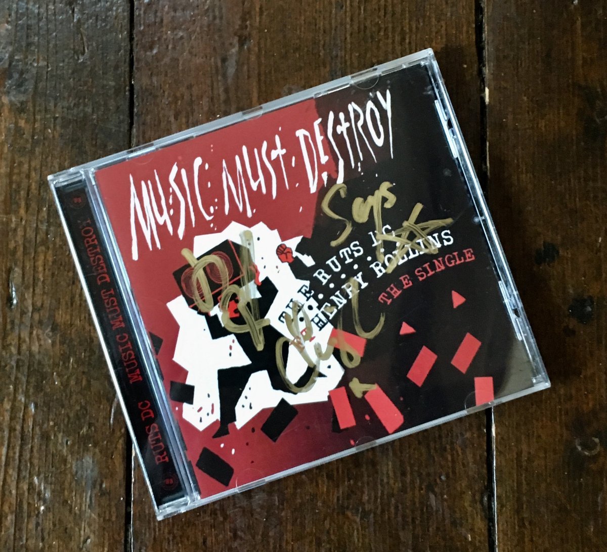 Image of RUTS DC 'Music Must Destroy' CD Single