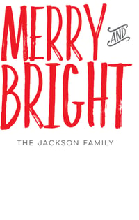 Merry and Bright Adhesive Gift Tags