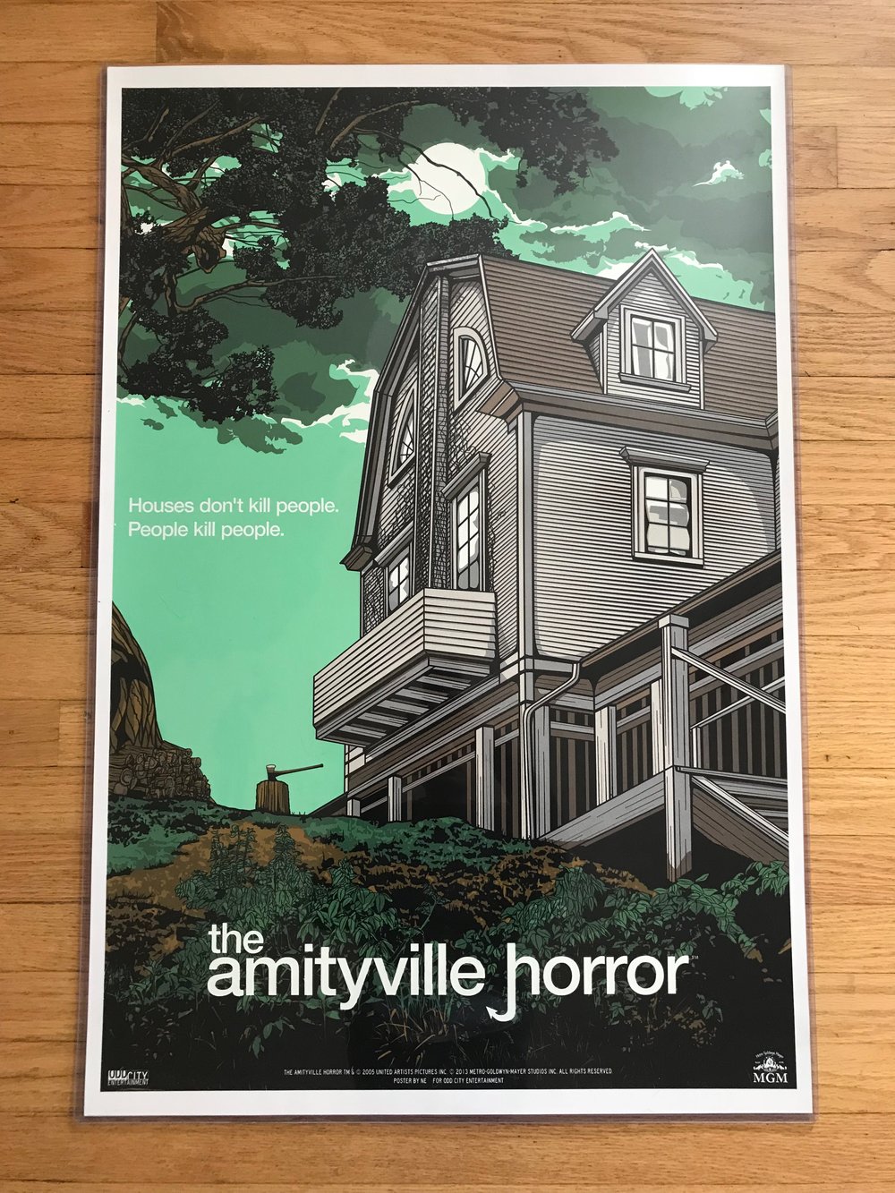2013 New Flesh AMIITYVILLE HORROR Odd City Entertainment Limited Edition Numbered Poster