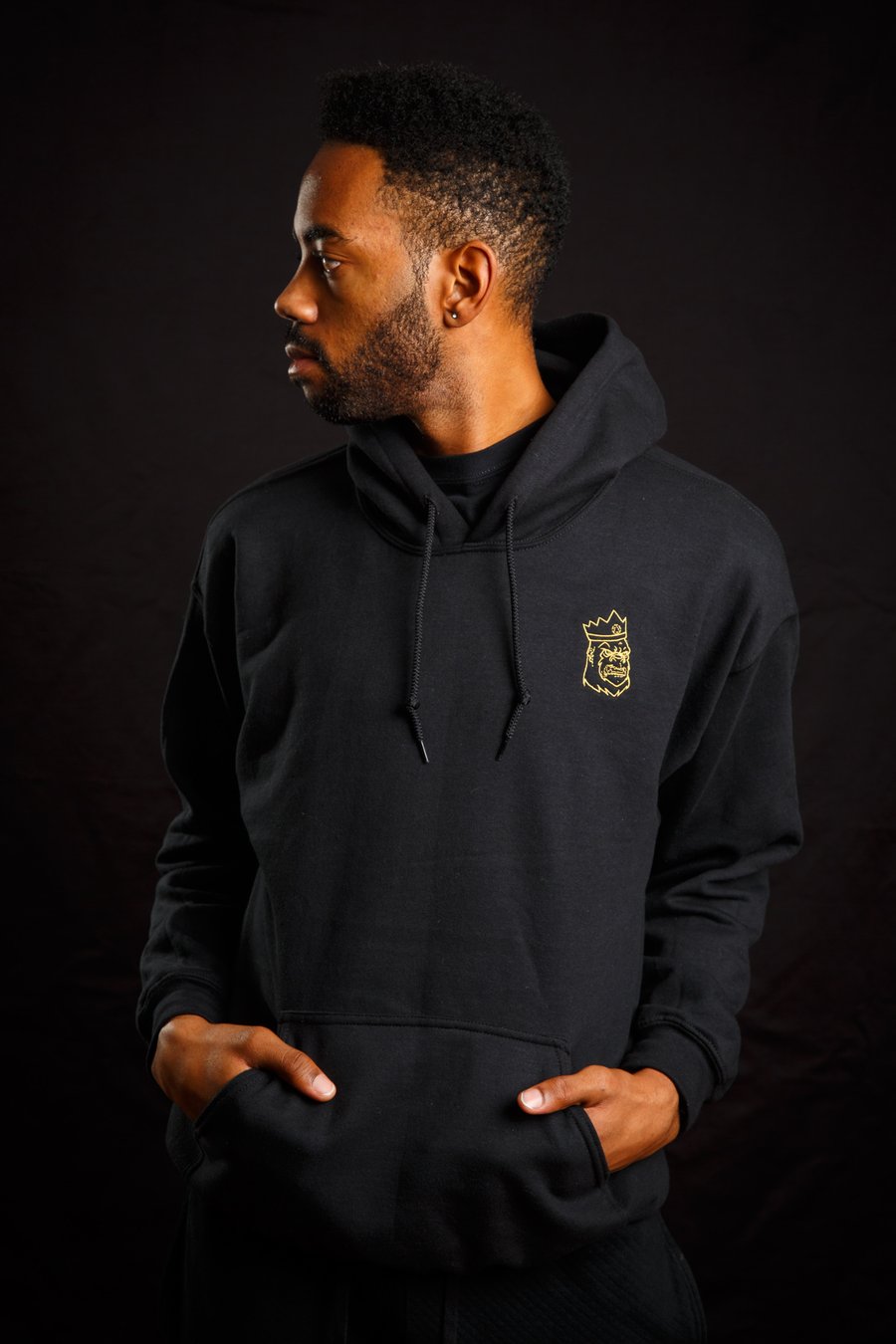 Image of Embroidered Gorilla Hoodie (Mens)