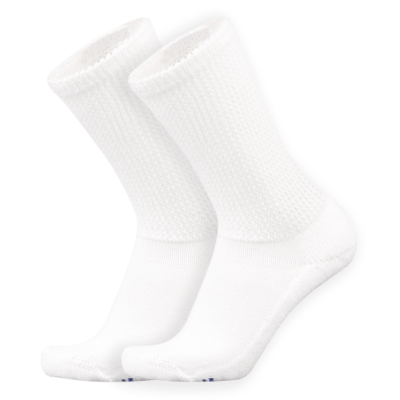 Extra Cushion Crew Socks with COOLMAX® Fiber, 2 Pair - MediPeds