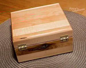 Image of Reclaimed Wood Jewelry Keepsake Box, Gift Box, Anniversary Gift, Wooden Treasury Box, Heirloom Box
