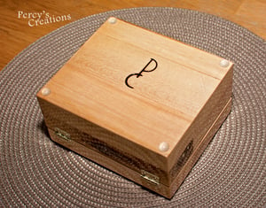 Image of Reclaimed Wood Jewelry Keepsake Box, Gift Box, Anniversary Gift, Wooden Treasury Box, Heirloom Box