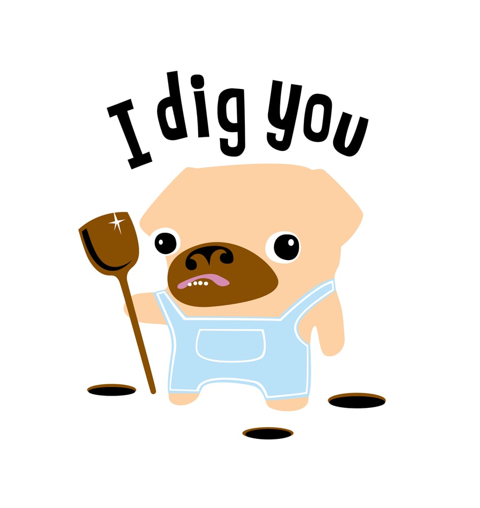 Image of I Dig You - Long Sleeve Hooded Tee Shirt