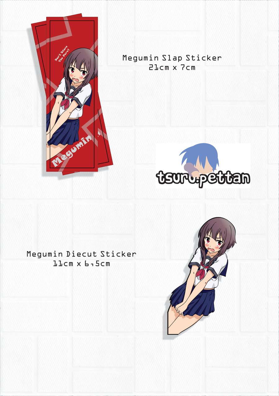 Image of Megumin Sticker Bundle Set (Diecut + Slap)