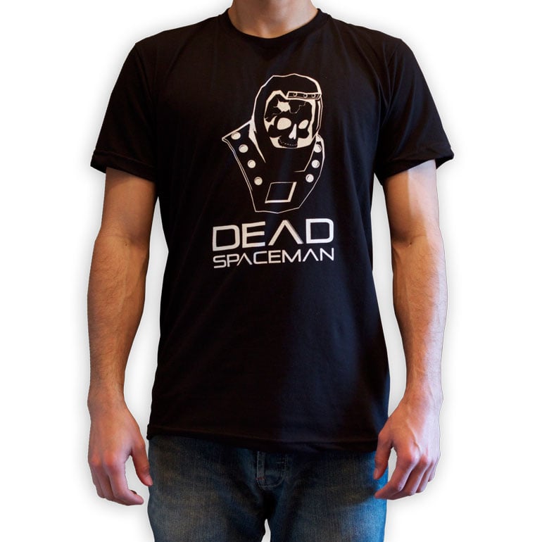 Image of Limited Retro DeadSpaceman Logo unisex t-shirt In Gray or Black