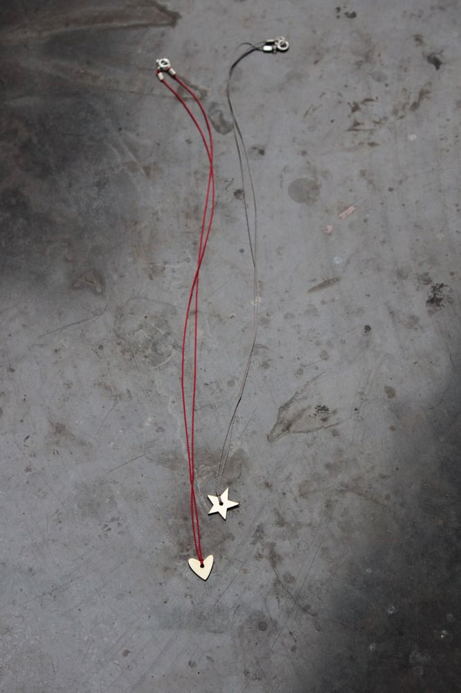 Image of TINY STAR + HEART NECKLACES
