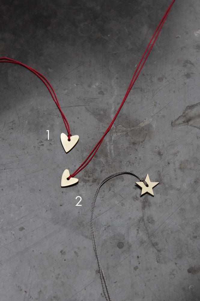 Image of TINY STAR + HEART NECKLACES