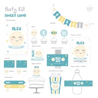 Image 1 of Party Kit Sweet Luna Impreso