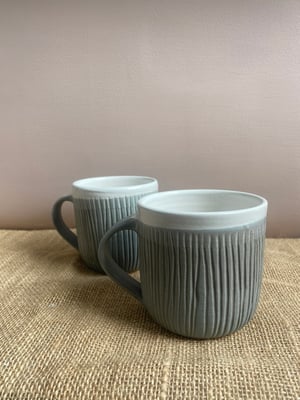 Image of carved mug grey