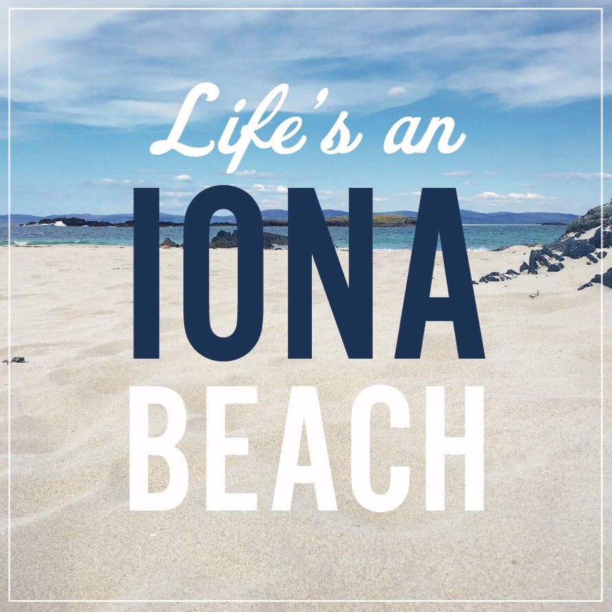 Image of Iona window sticker