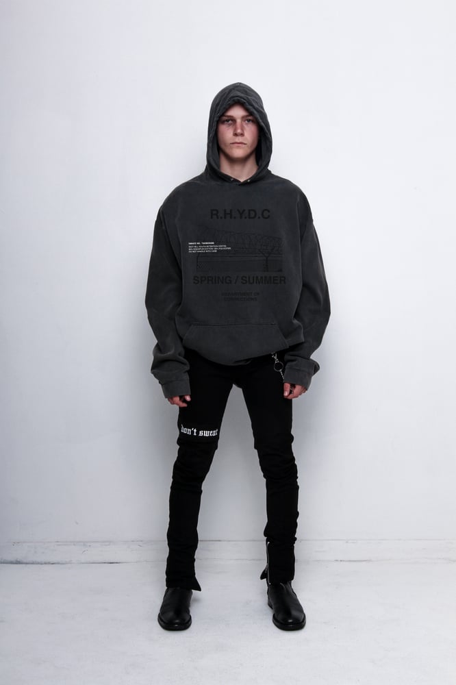Image of Washed "SPRING / SUMMER" Hooded Sweatshirt