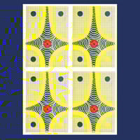 Image 4 of 'Just Let's Tessellate.' - A5 Risograph Print - Set of 4 Prints.