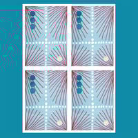 Image 3 of 'Just Let's Tessellate.' - A5 Risograph Print - Set of 4 Prints.