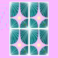 Image 2 of 'Just Let's Tessellate.' - A5 Risograph Print - Set of 4 Prints.