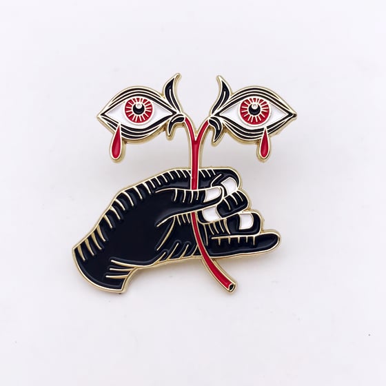 Image of St. Lucy's Eyes pin by Elisa Seitzinger