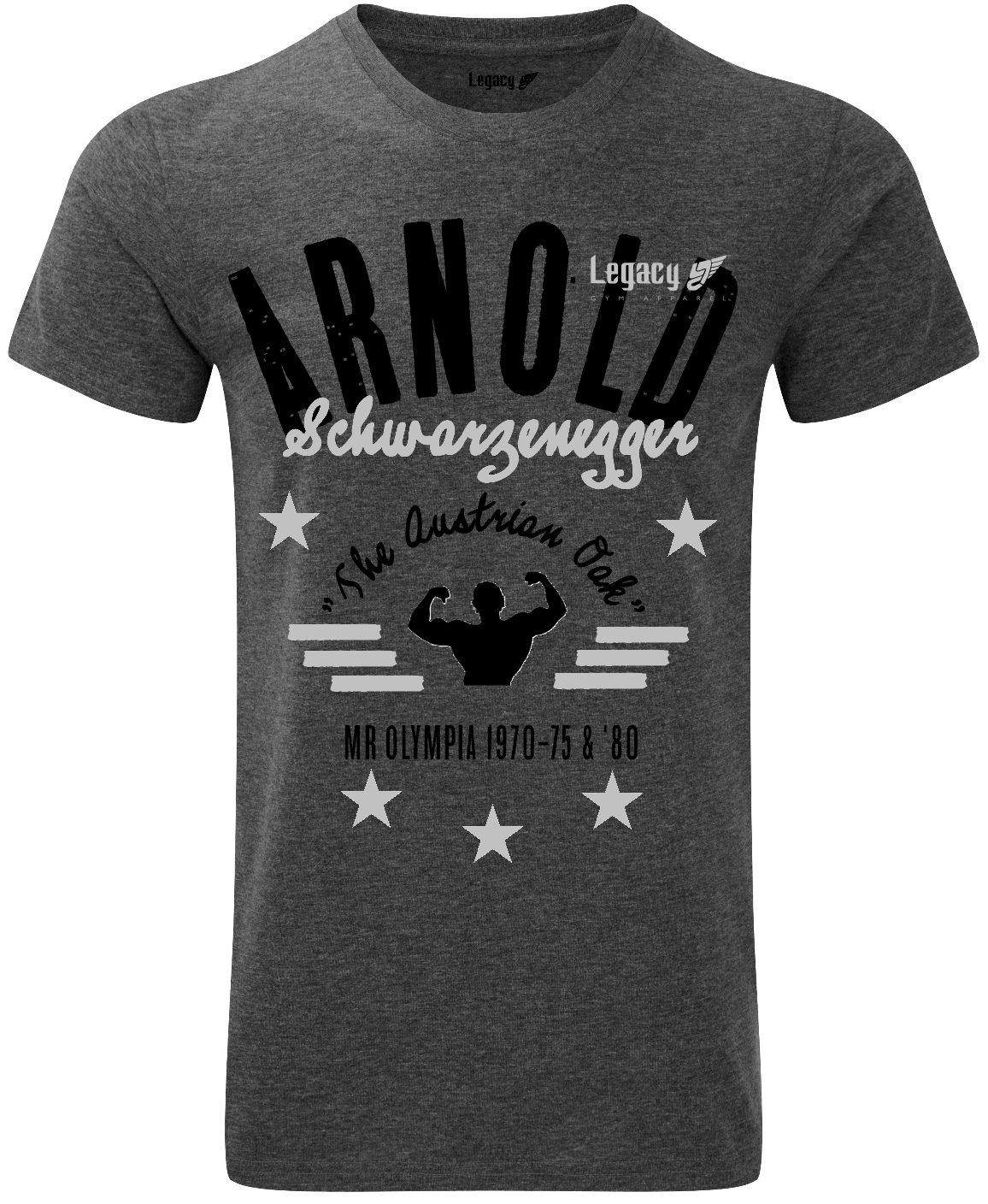 Image of *LIMITED SIZES AVAILABLE & ONLY 100 PRODUCED* Arnold ICON Series Charcoal T-Shirt