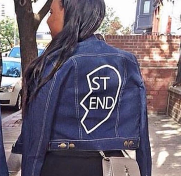 Image of 💔BESTFRIEND Denim Jacket (order includes 2 jackets)