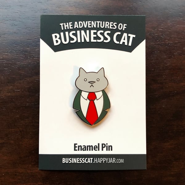 Image of Business Cat Pin