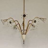 Image 2 of Chandelier attributed to Emil Stejnar