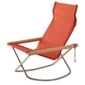Image of NY Folding Chair X Rocking - Takeshi Nii Nychair X - Natural