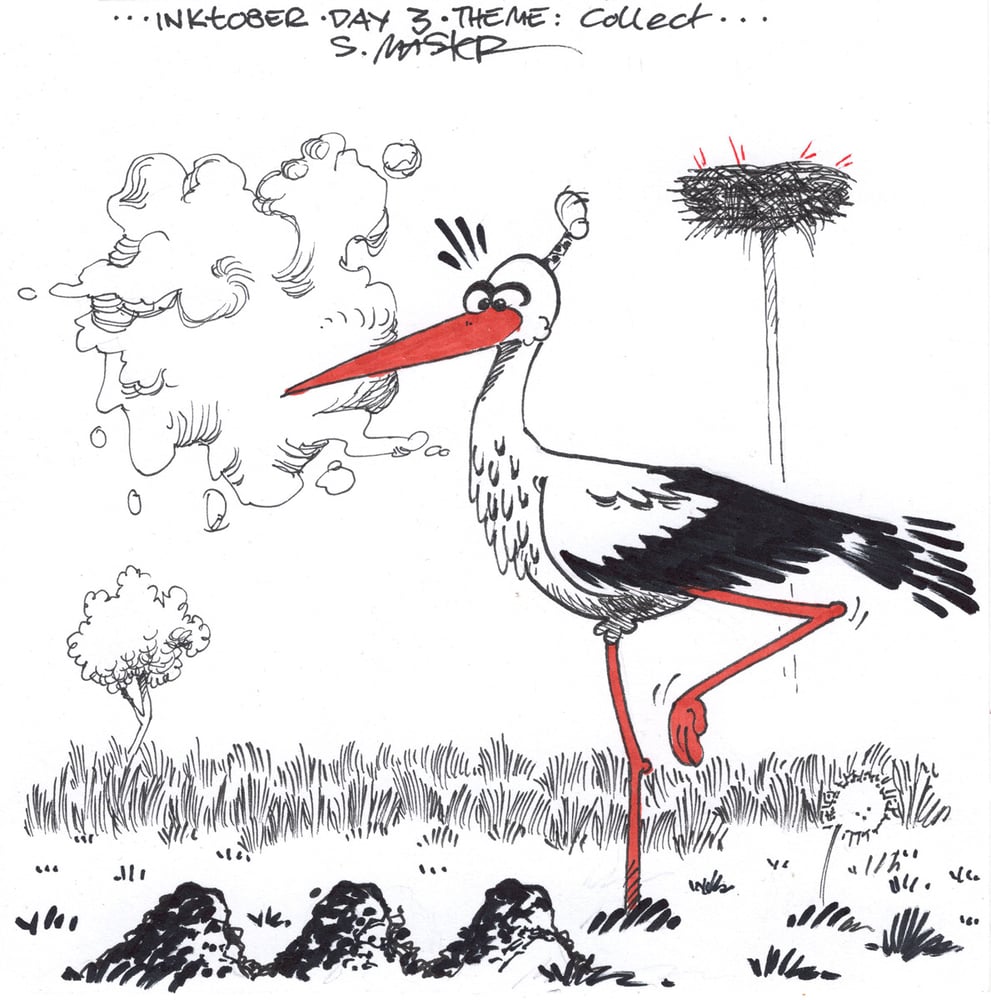 Image of Stork Postcard