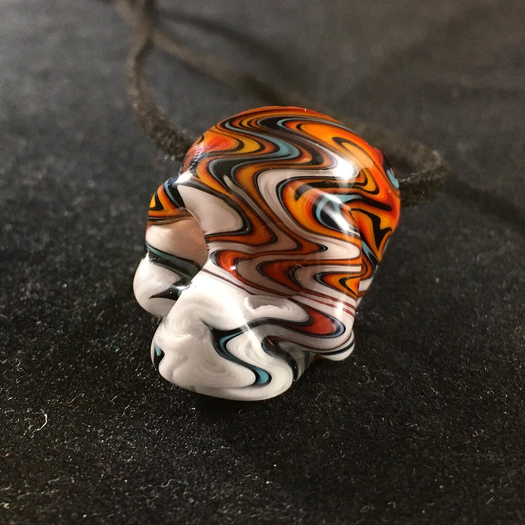 Image of Hot Rod Skull Pendant