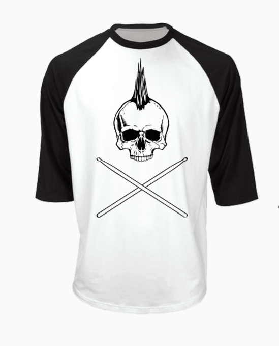 Skull Baseball Tee