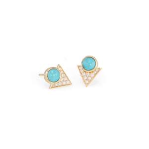 Image of Turquoise Pollux Earrings
