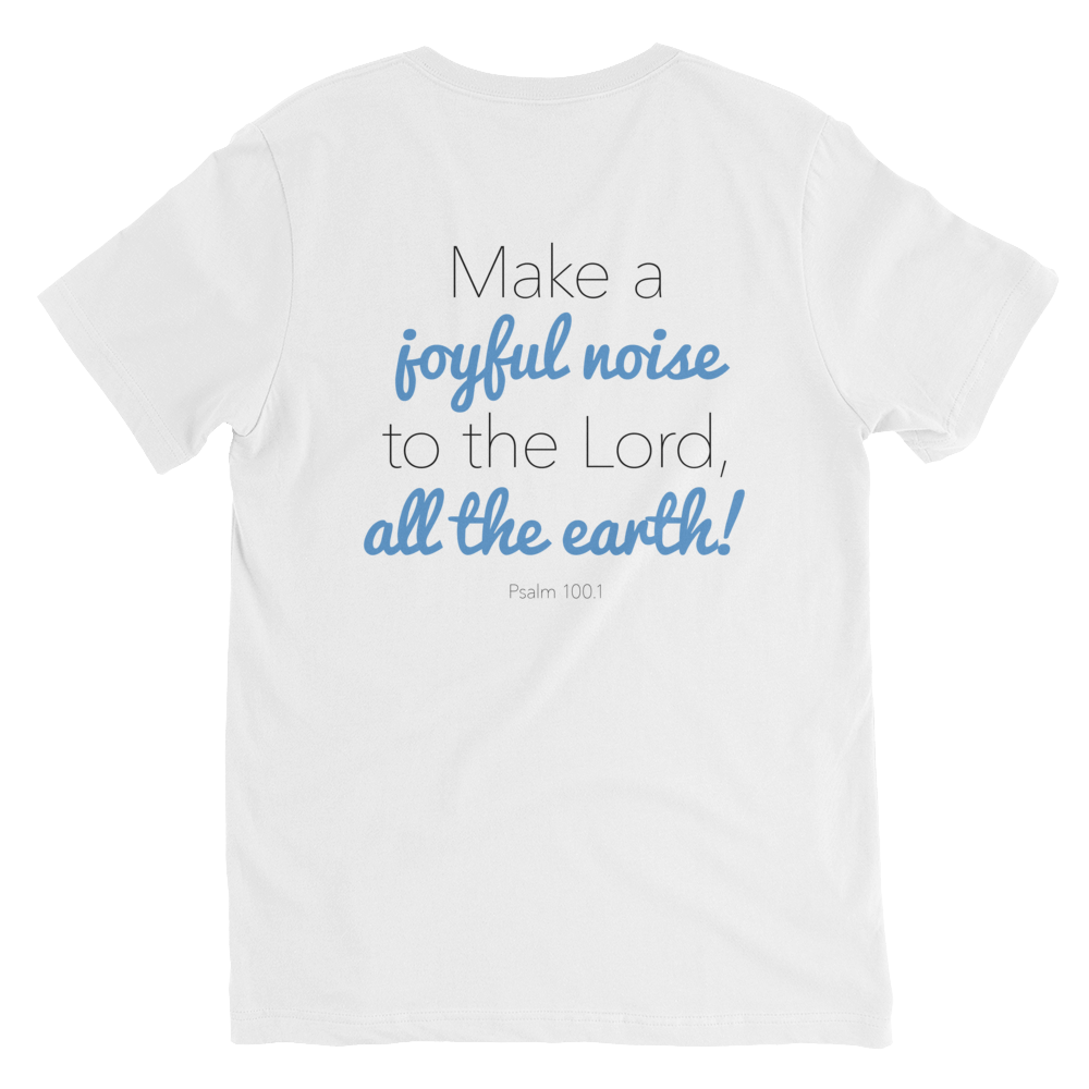 Image of Songs of Zion - V Neck Psalm 100.1 Tee