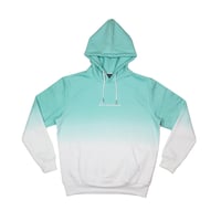 Image 1 of Mint Dip Dye Hoodie