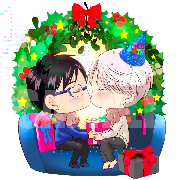 Image of Yuri!!! on ice Acrylic Standee- Viktor's Christmas