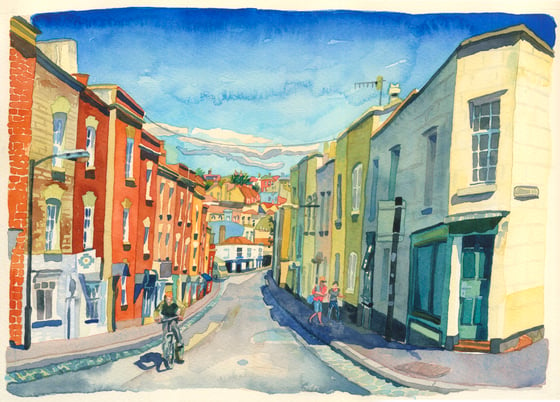 Image of Picton Street With No Cars (Bristol)