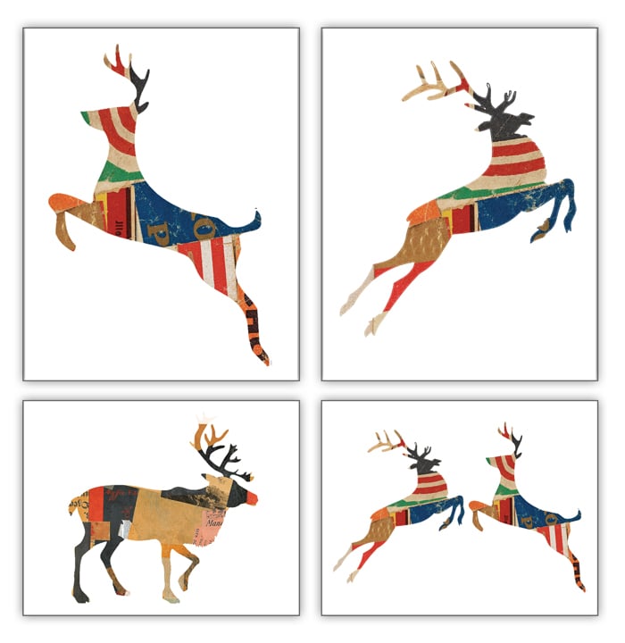 Image of Reindeer Collage Collection