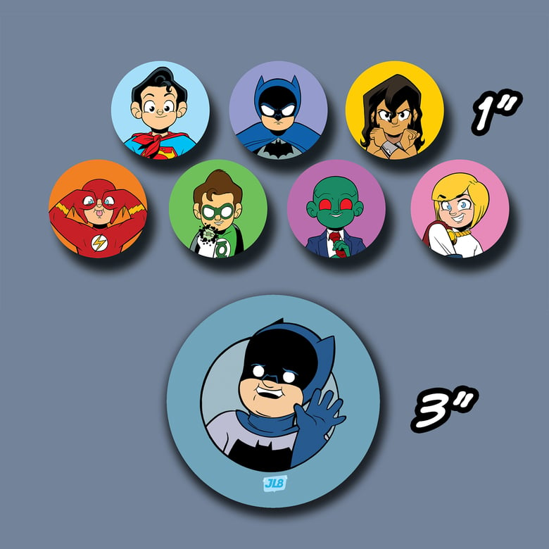 Image of JL8 1" + 3" Button Combo
