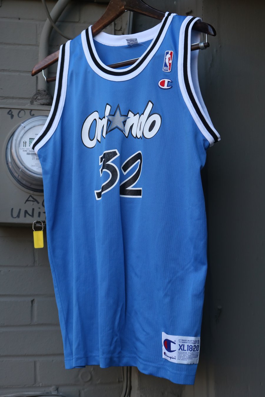 Image of Rare 90's Vintage Champion "SHAQUILLE O'NEAL Orlando Magic" Basketball Jersey Sz: Youth X-LARGE