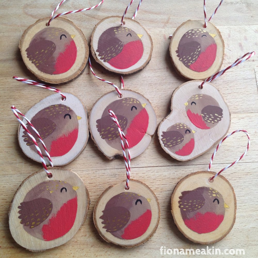 Image of Robin Tree Decorations - £3.50 or 3 for £10