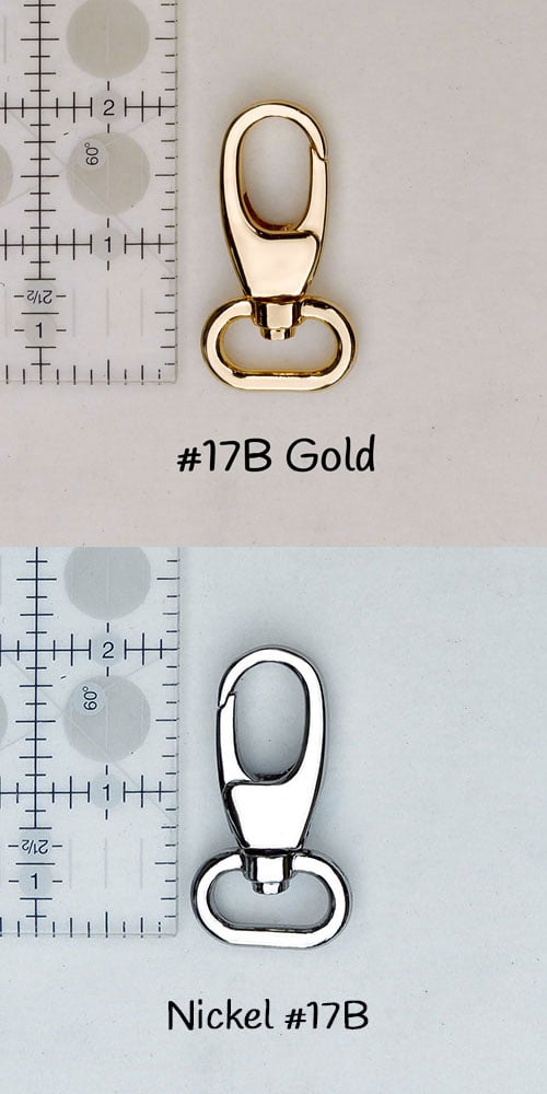 Image of Adjustable Crossbody Bag Strap - Choose Leather Color - 55" Maximum Length, 1" Wide, #17B Hooks