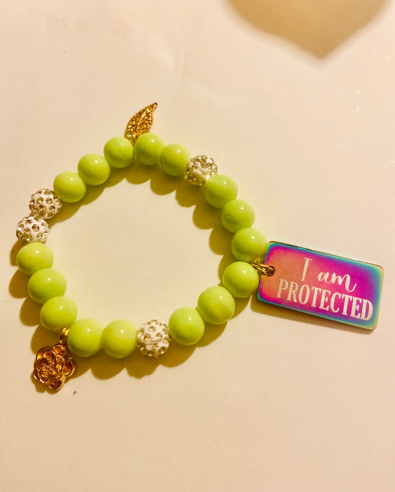 Image of I’am protected charm bracelet