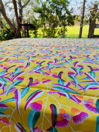 Image 2 of Tablecloth - Among The Gum Trees (Yellow)