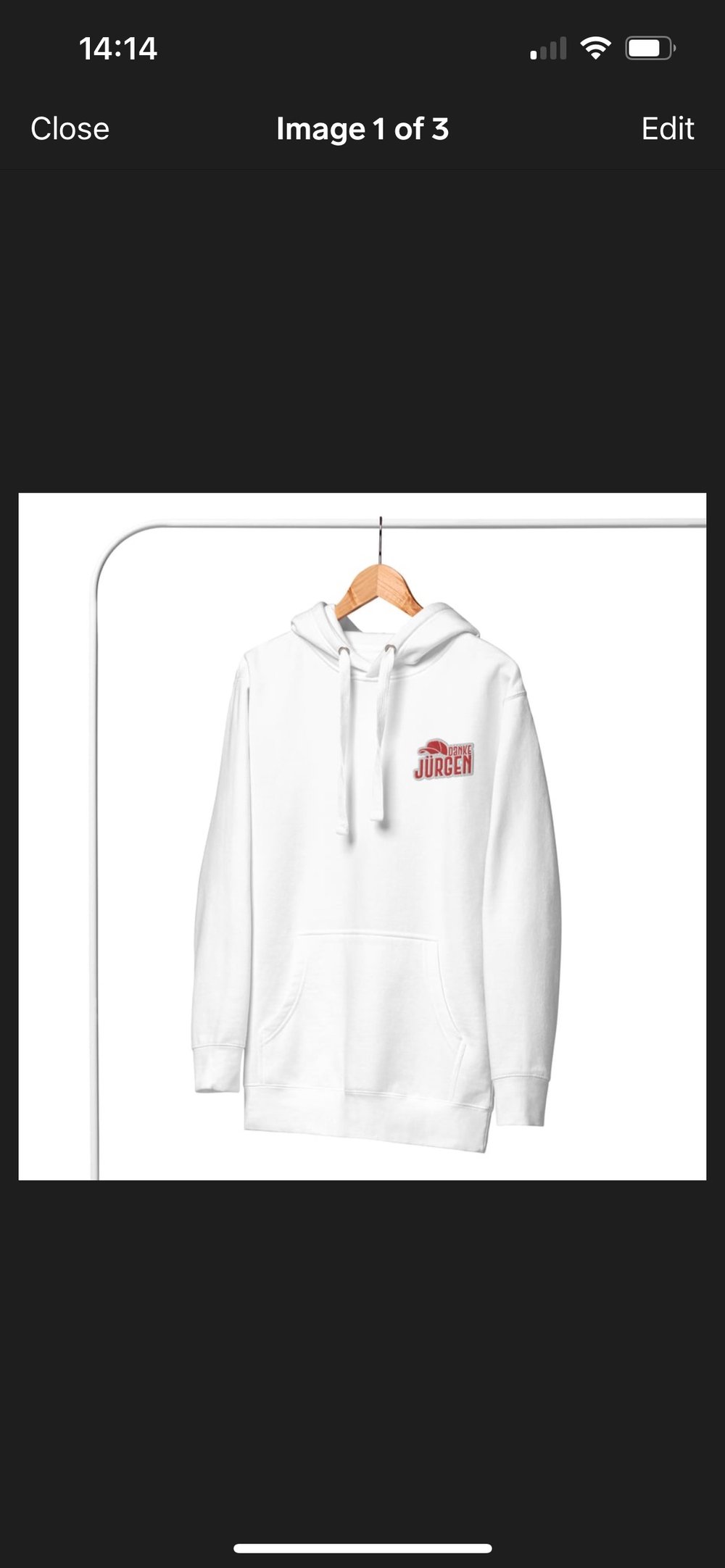 Danke Jurgen Embroidered Premium Hoodie