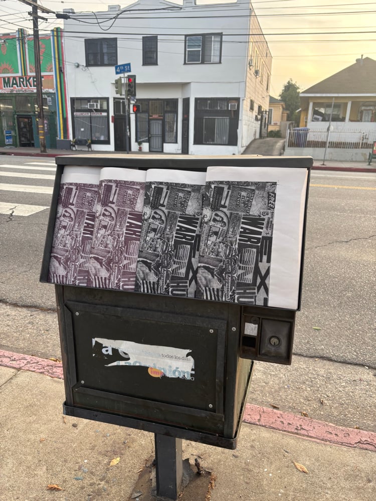 Image of ‘WAR ON HUMANITY’ - Newspaper Print