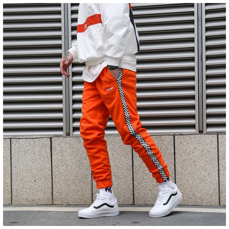 Image of Checkered Track Pants