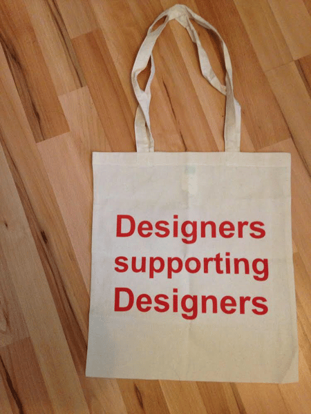 Image of Designers supporting Designers tote bag
