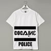 Cocaine Police Clothing Designer T Shirt