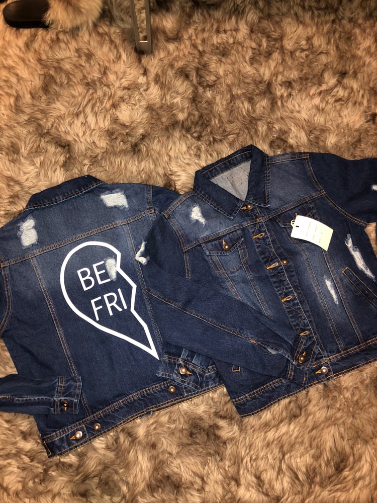 Image of ðŸ’”BESTFRIEND Denim Jacket (order includes 2 jackets)